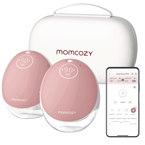 sacaleches momcozy m9 doble con estuche y app