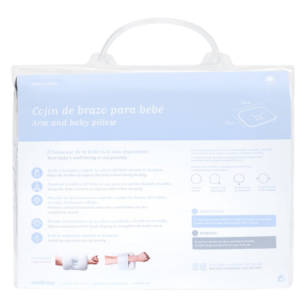 Cojin De Brazo 25X20X1 Cm Liso E Celeste Cambrass - Imagen 9