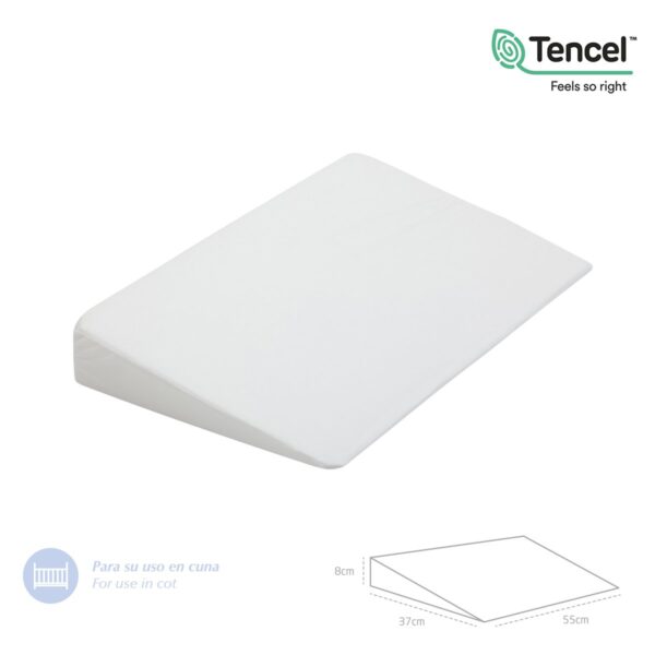 Almohada Confort Cuna 55X37X8.5 Cm Liso E Blanco