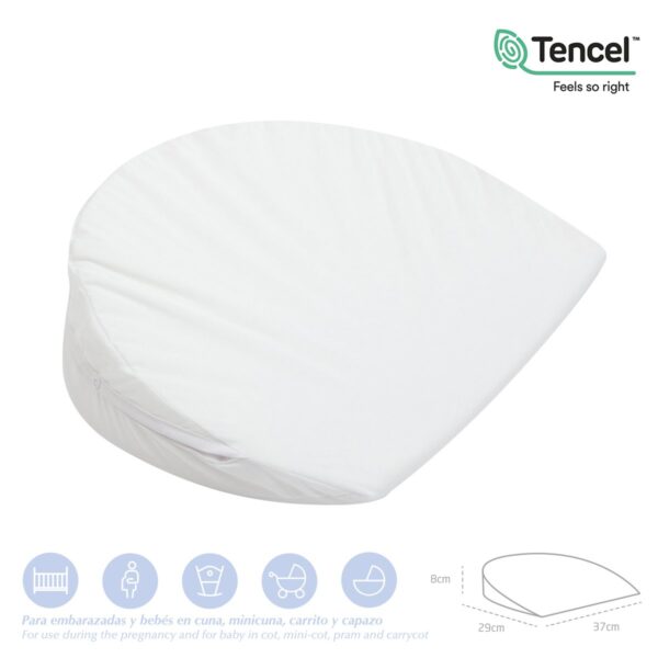 Almohada Confort Mini 37X29X8 Cm Liso E Blanco