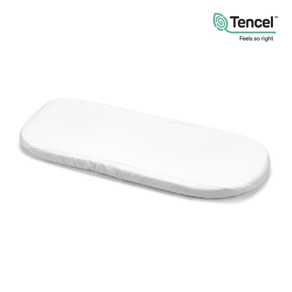 Bajera Ajust.Imp.Tencel Moises 35X80X7 Cm Liso E Blanco Cambrass
