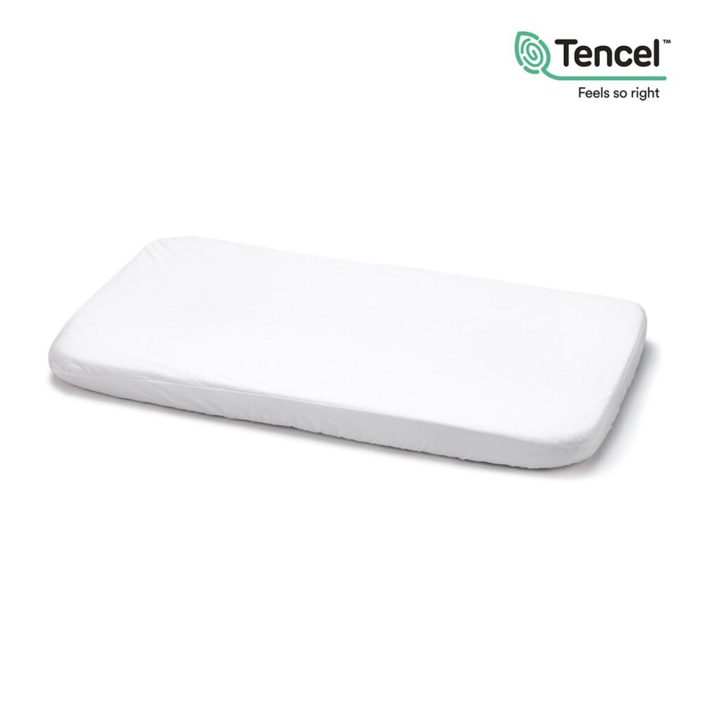 Bajera Ajust.Imp.Tenc.Minicuna 50X82X10 Cm Liso E Blanco Cambrass