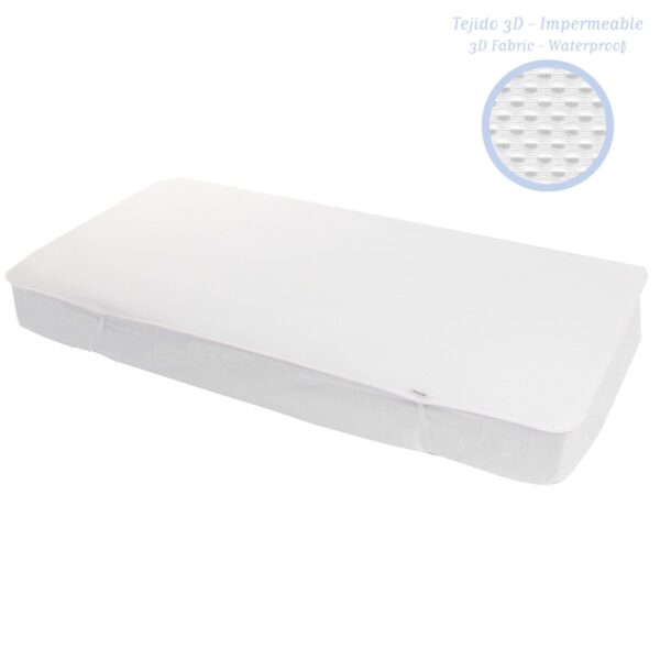 Protector Colchon 3D-Cuna 60 60X120X1 Cm Liso E Unico Cambrass