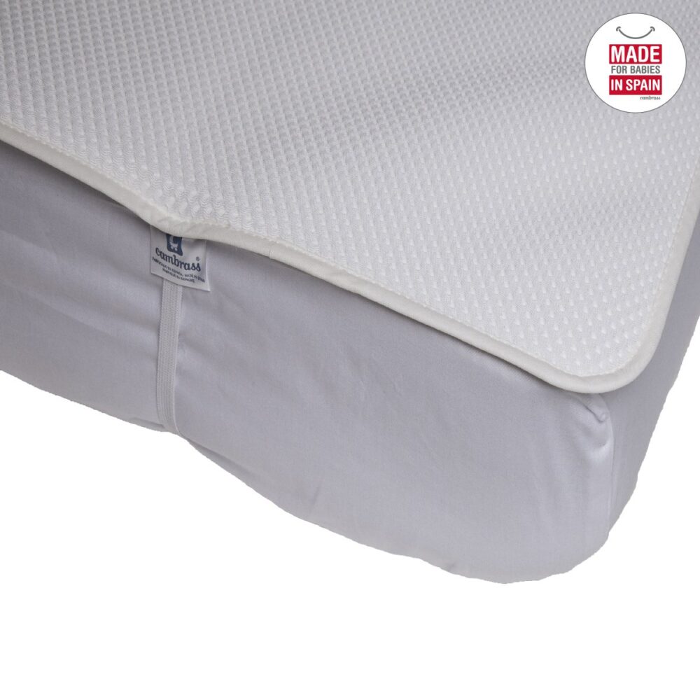 Protector Colchon 3D-Cuna 60 60X120X1 Cm Liso E Unico Cambrass - Imagen 2