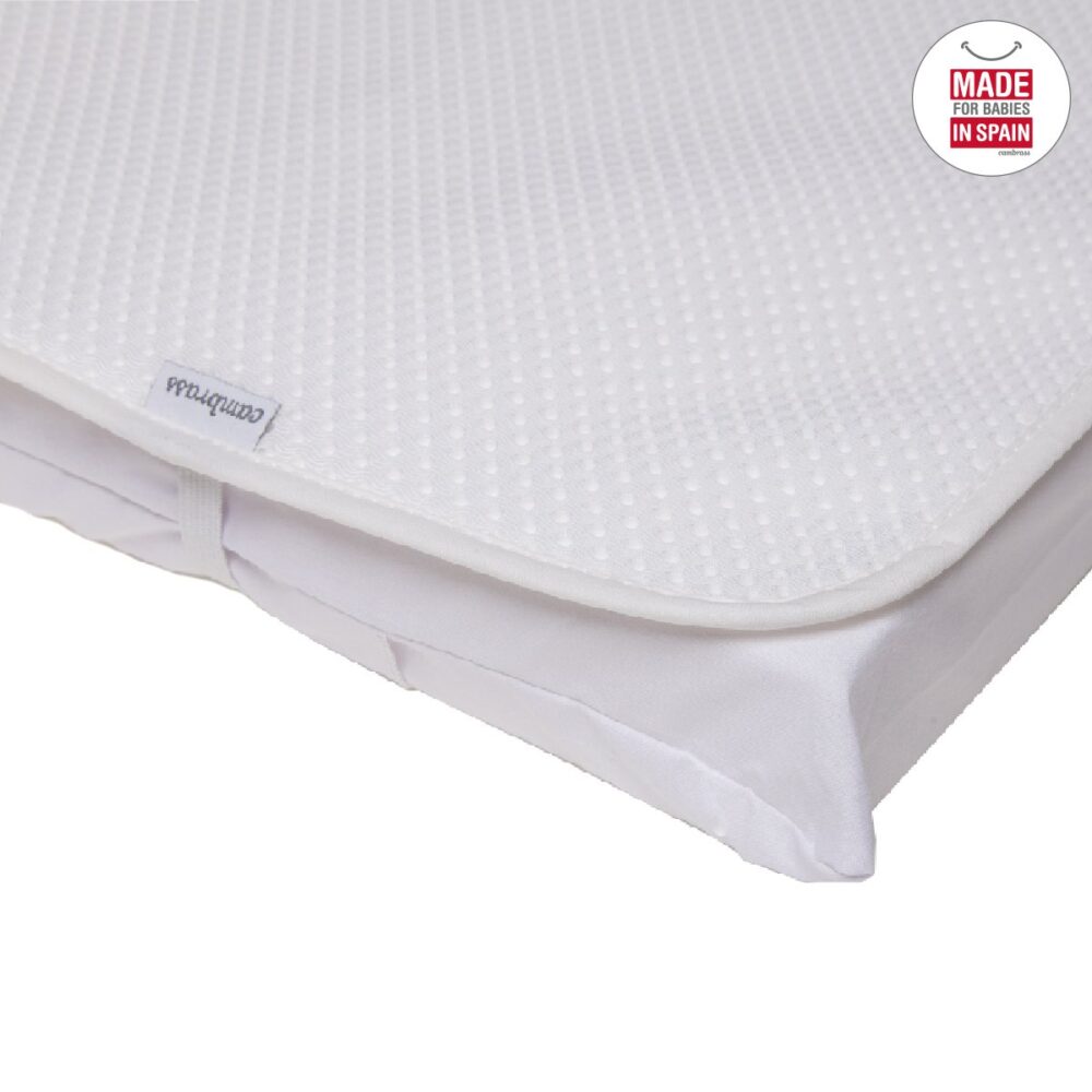 Protector Colchon 3D-Minicuna 46X82X1 Cm Liso E Unico Cambrass - Imagen 2