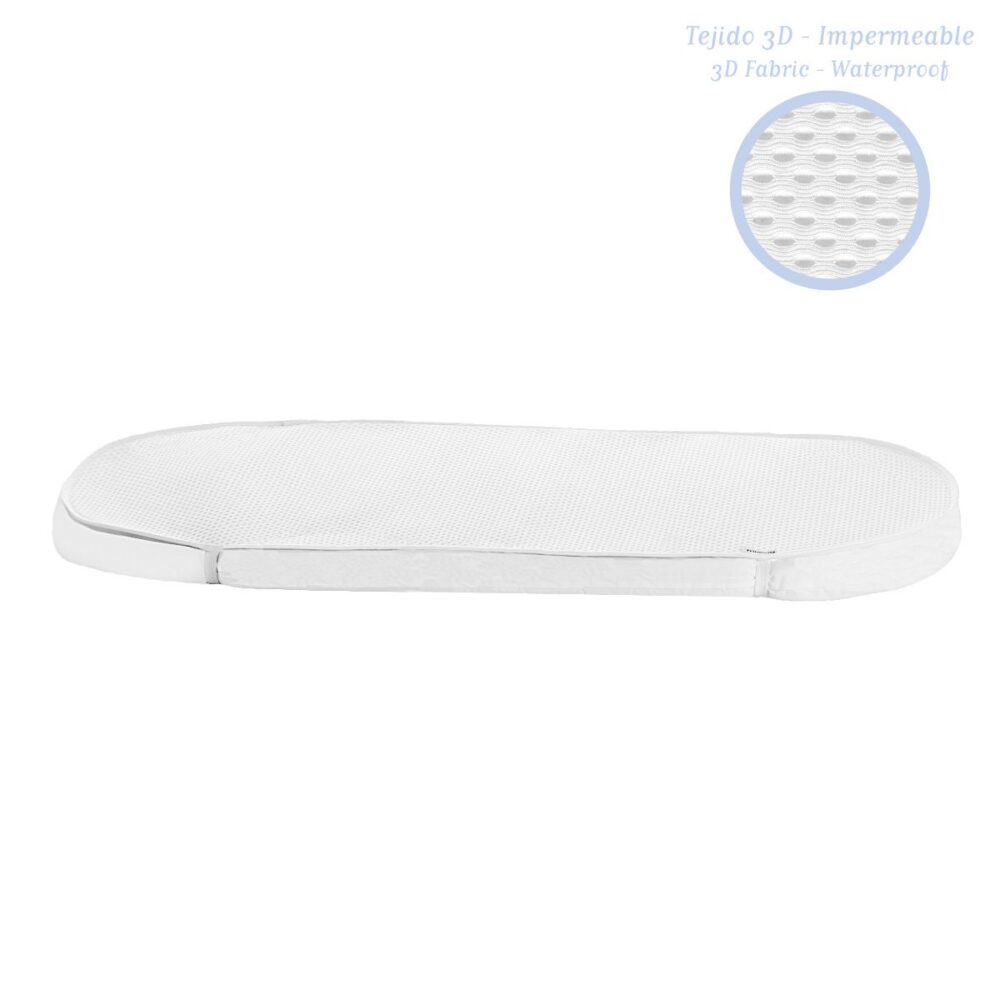 Protec.Colchon 3D-Moises/Carro 33X80X1 Cm Liso E Unico Cambrass