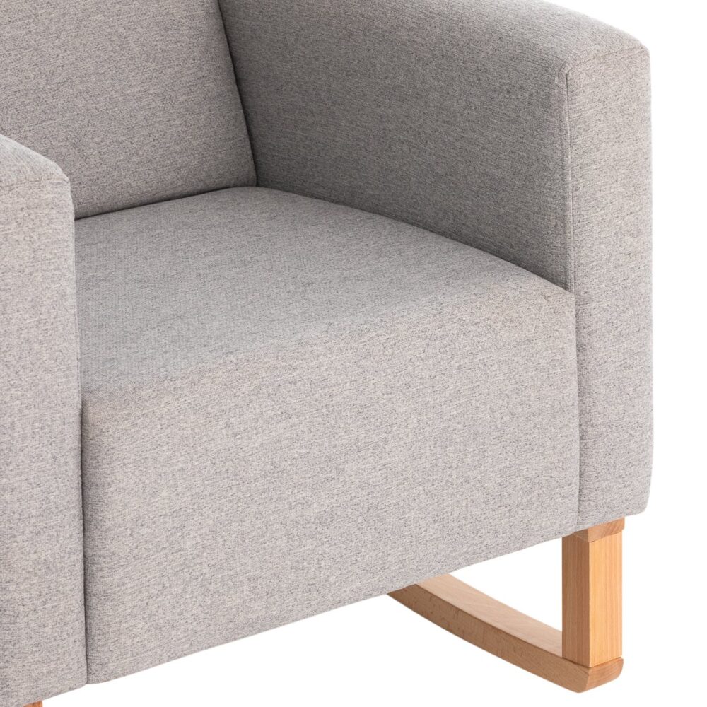 Sillon De Lactancia Liso E Gris 70X70X104 Cm Cambrass - Imagen 4