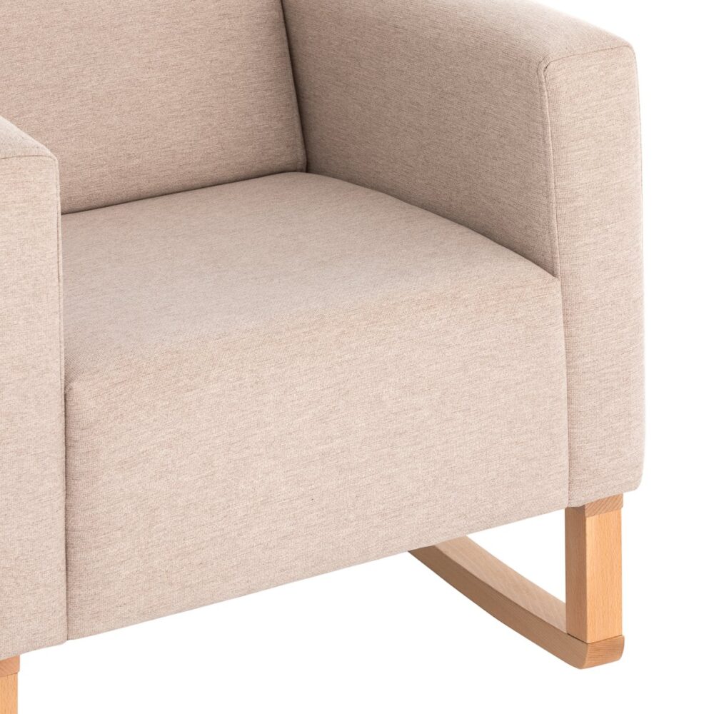 Sillon De Lactancia Liso E Beige 70X70X104 Cm Cambrass - Imagen 4