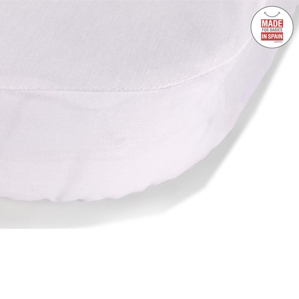Bajera Ajust.Imp.Tencel Moises 35X80X7 Cm Liso E Rosa Cambrass - Imagen 2