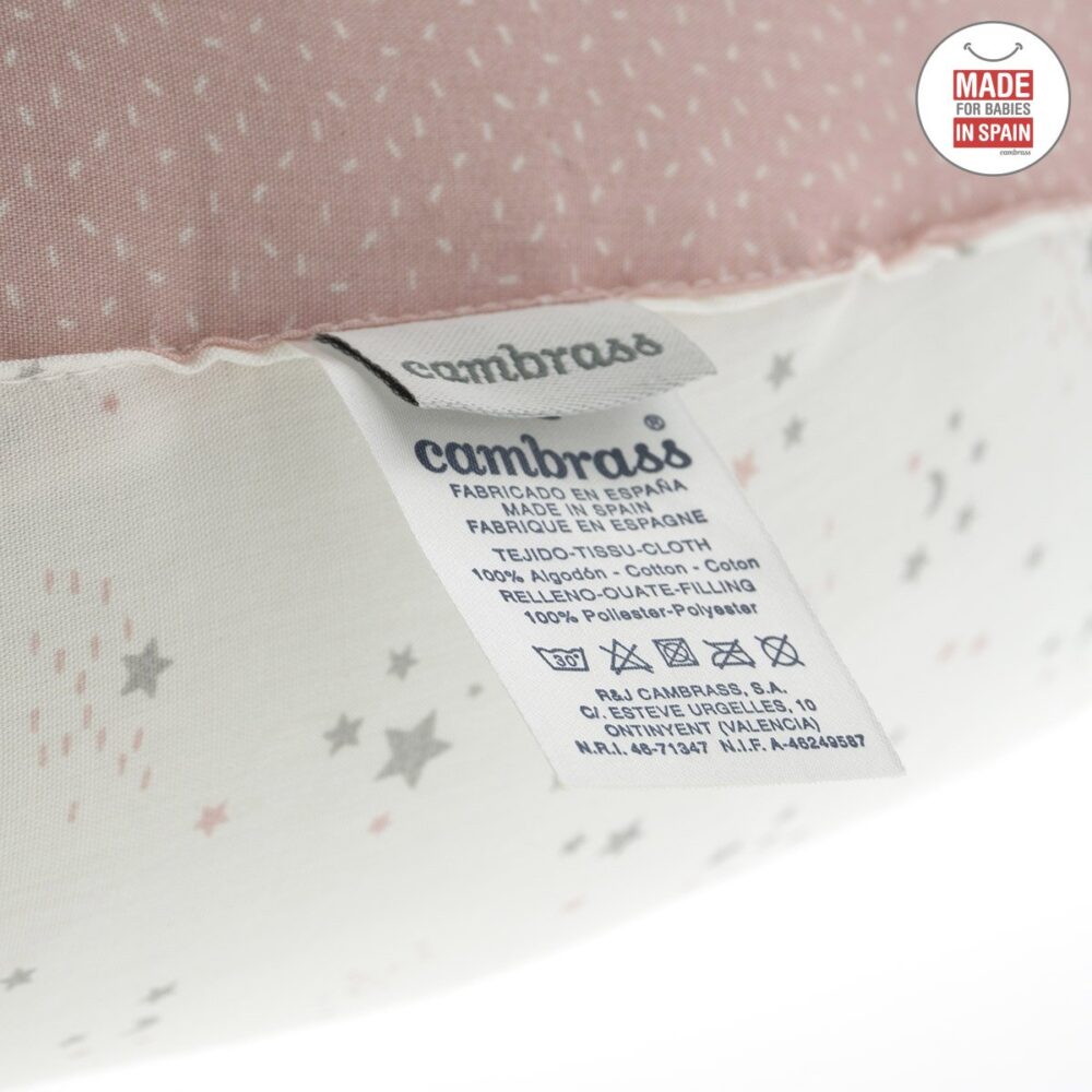 Cojin De Lactancia 53X45X10 Cm Sky Rosa/Estrella Cambrass - Imagen 6