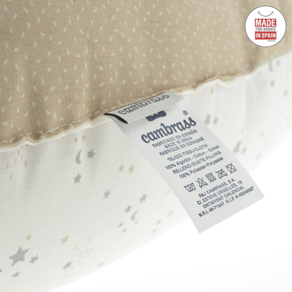 Cojin De Lactancia 53X45X10 Cm Sky Beige/Estrella Cambrass - Imagen 6