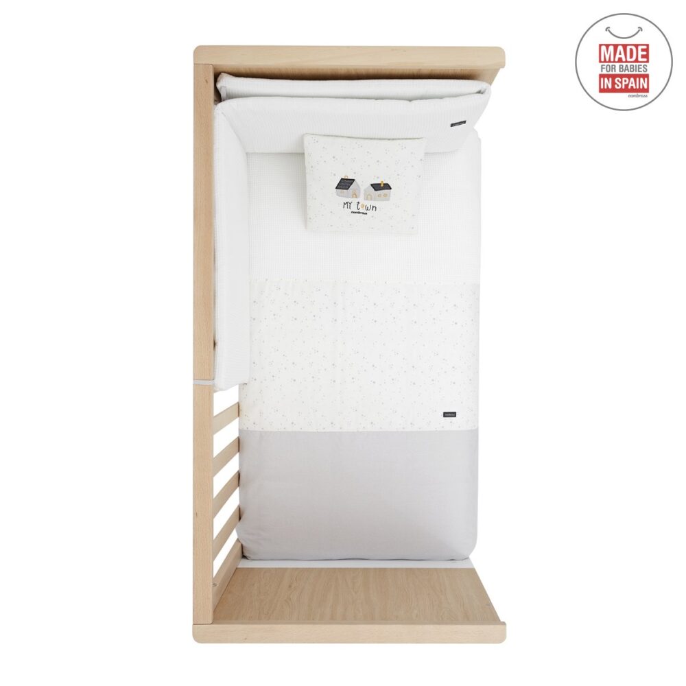 Jgo 2 Pcs.Colcha I-V. Cuna 70 Sky Gris 70X140X3 Cm Cambrass - Imagen 6