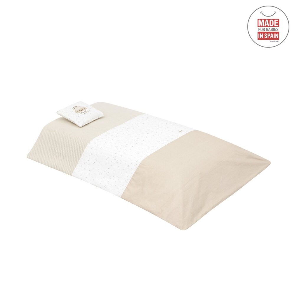 Jgo 2 Pcs.F.Nordica Cuna 70 Sky Beige 110X170X3 Cm Cambrass - Imagen 2