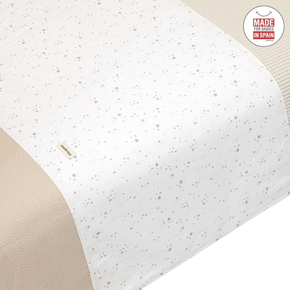 Jgo 2 Pcs.F.Nordica Cuna 70 Sky Beige 110X170X3 Cm Cambrass - Imagen 3
