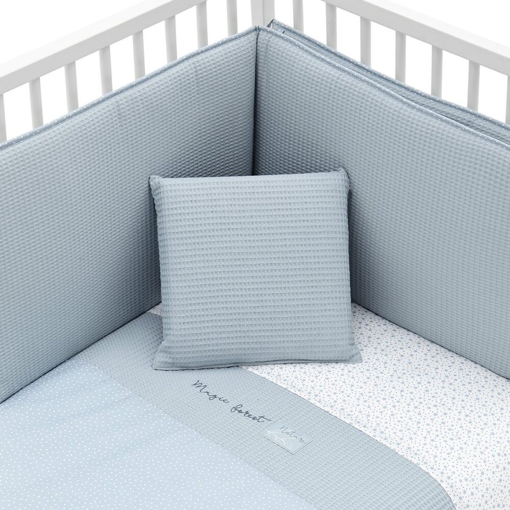 Jgo 2 Pcs.F.Nordica Cuna 70 Forest Azul 110X170X3 Cm Cambrass - Imagen 2