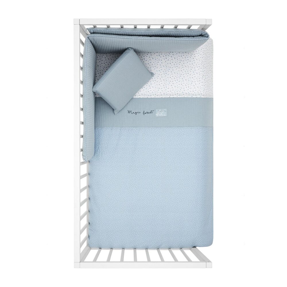 Jgo 2 Pcs.F.Nordica Cuna 70 Forest Azul 110X170X3 Cm Cambrass - Imagen 3