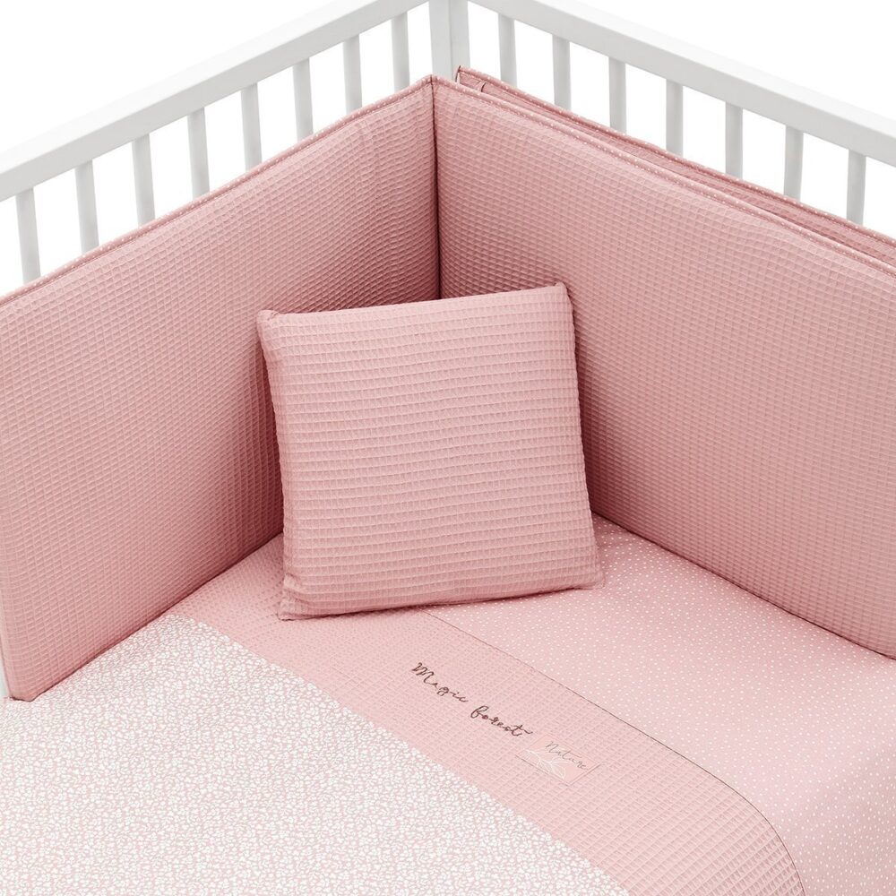 Jgo 2 Pcs.F.Nordica Cuna 70 Forest Rosa 110X170X3 Cm Cambrass - Imagen 2