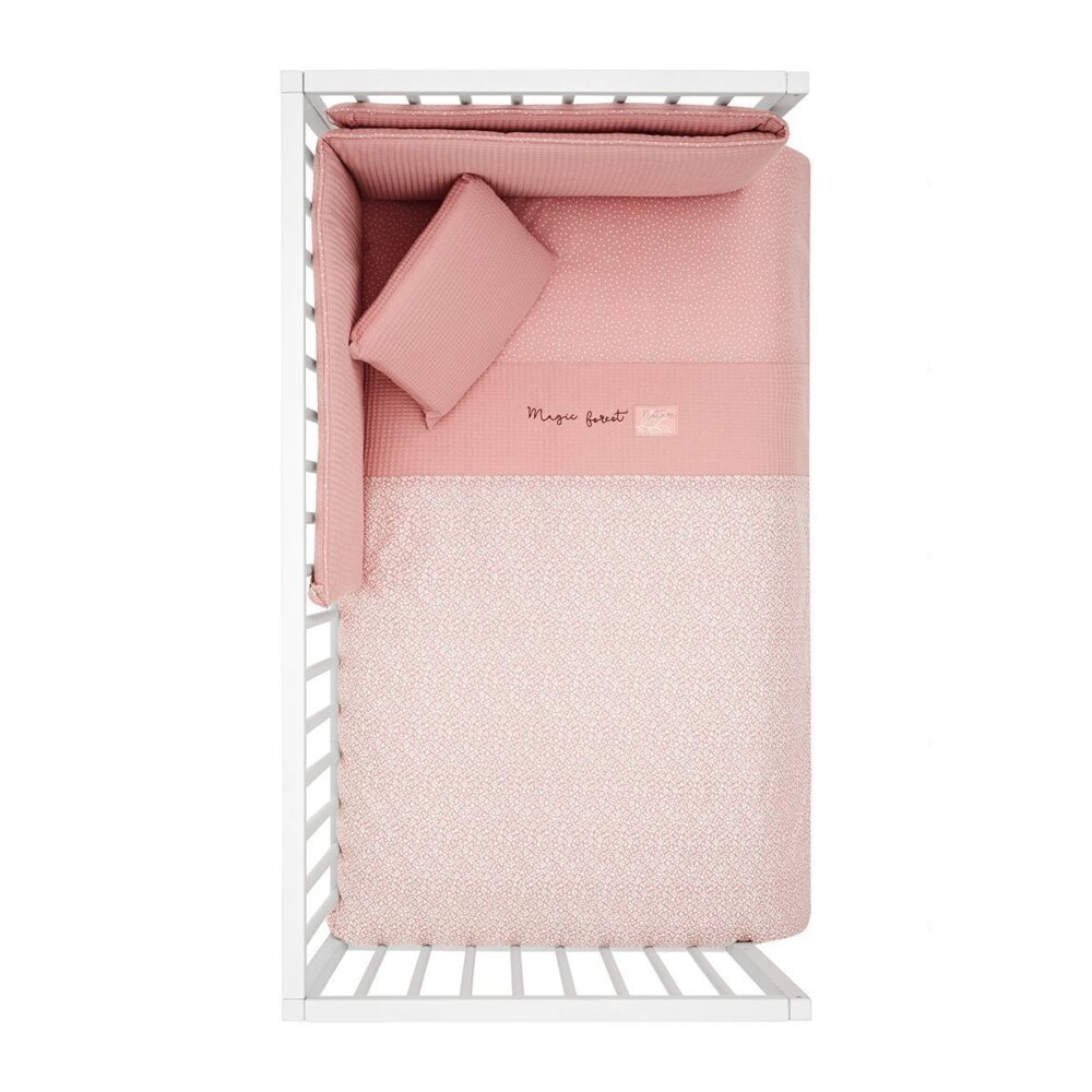 Jgo 2 Pcs.F.Nordica Cuna 70 Forest Rosa 110X170X3 Cm Cambrass - Imagen 3