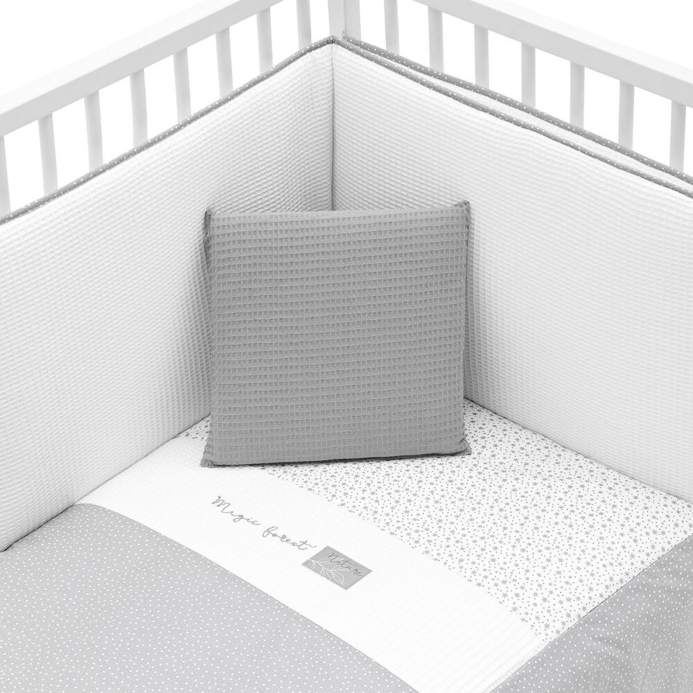 Jgo 2 Pcs.Colcha I-V. Cuna 70 Forest Gris 70X140X3 Cm Cambrass - Imagen 2