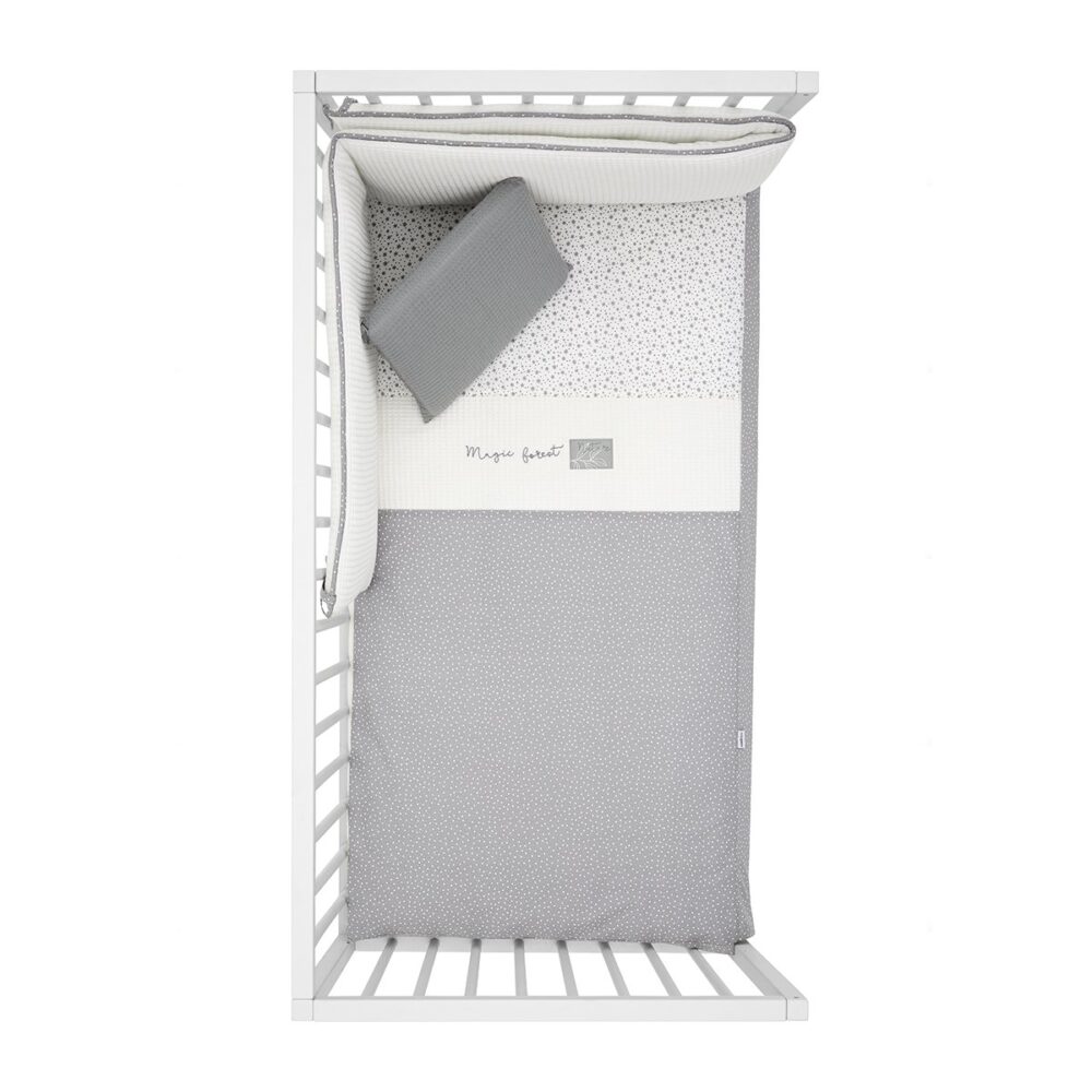 Jgo 2 Pcs.Colcha I-V. Cuna 70 Forest Gris 70X140X3 Cm Cambrass - Imagen 3