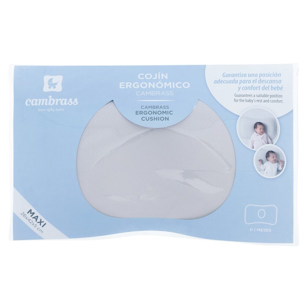 Cojin Ergonómico Maxi 26X42X5 Cm Basic Gris Cambrass - Imagen 4