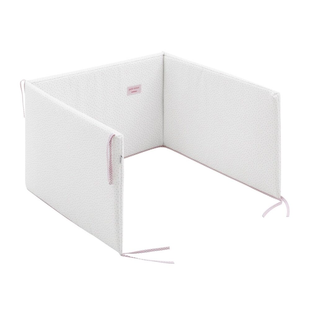 Jgo 2 Pcs.Colcha I-V. Cuna 70 Vichy10 Rosa 70X140X3 Cm Cambrass - Imagen 6