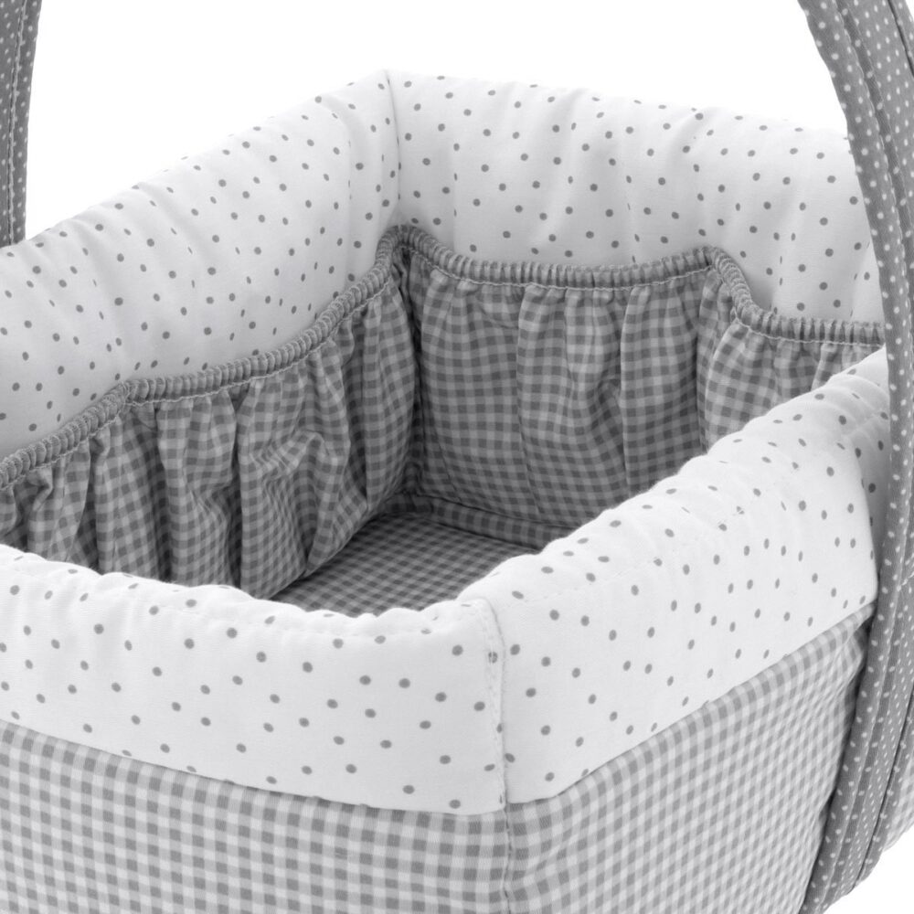 Cesta Canastilla 22.5X29X29 Cm Vichy10 Gris Cambrass - Imagen 3