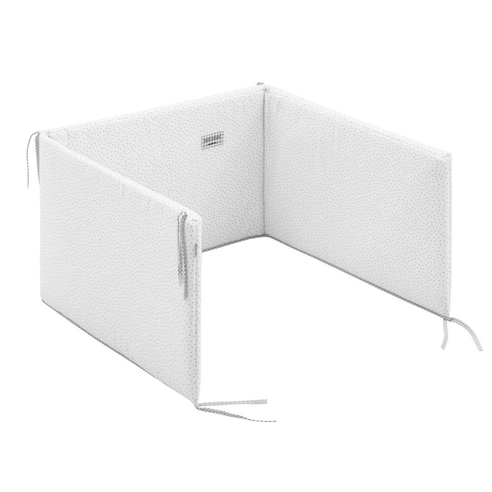 Jgo 2 Pcs.Colcha I-V. Cuna 70 Vichy10 Gris 70X140X3 Cm Cambrass - Imagen 6