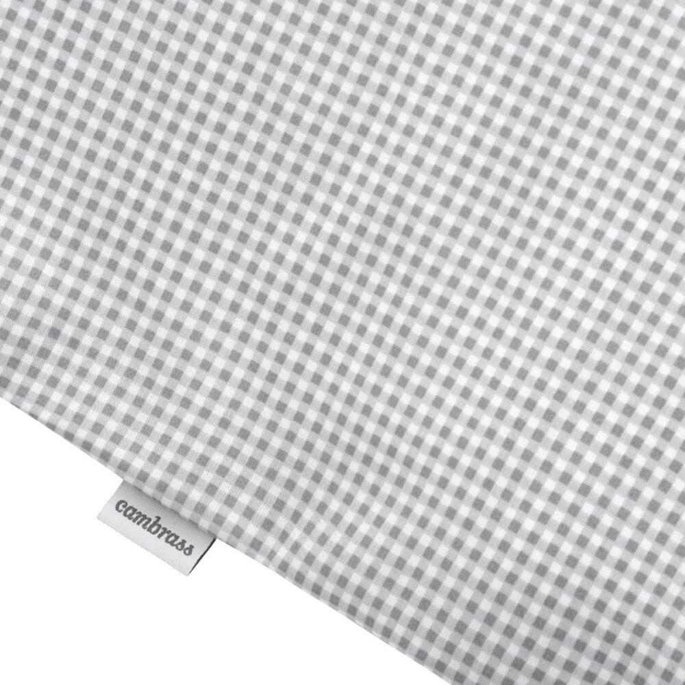 Jgo 2 Pcs.F.Nordica Cuna 70 Vichy10 Gris 110X170X3 Cm Cambrass - Imagen 4