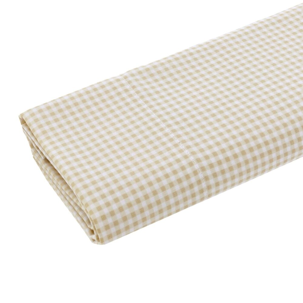 Sabana Cuna 3 Pcs (Cuna 70) 120X180X1 Cm Vichy10 Beige Cambrass - Imagen 2