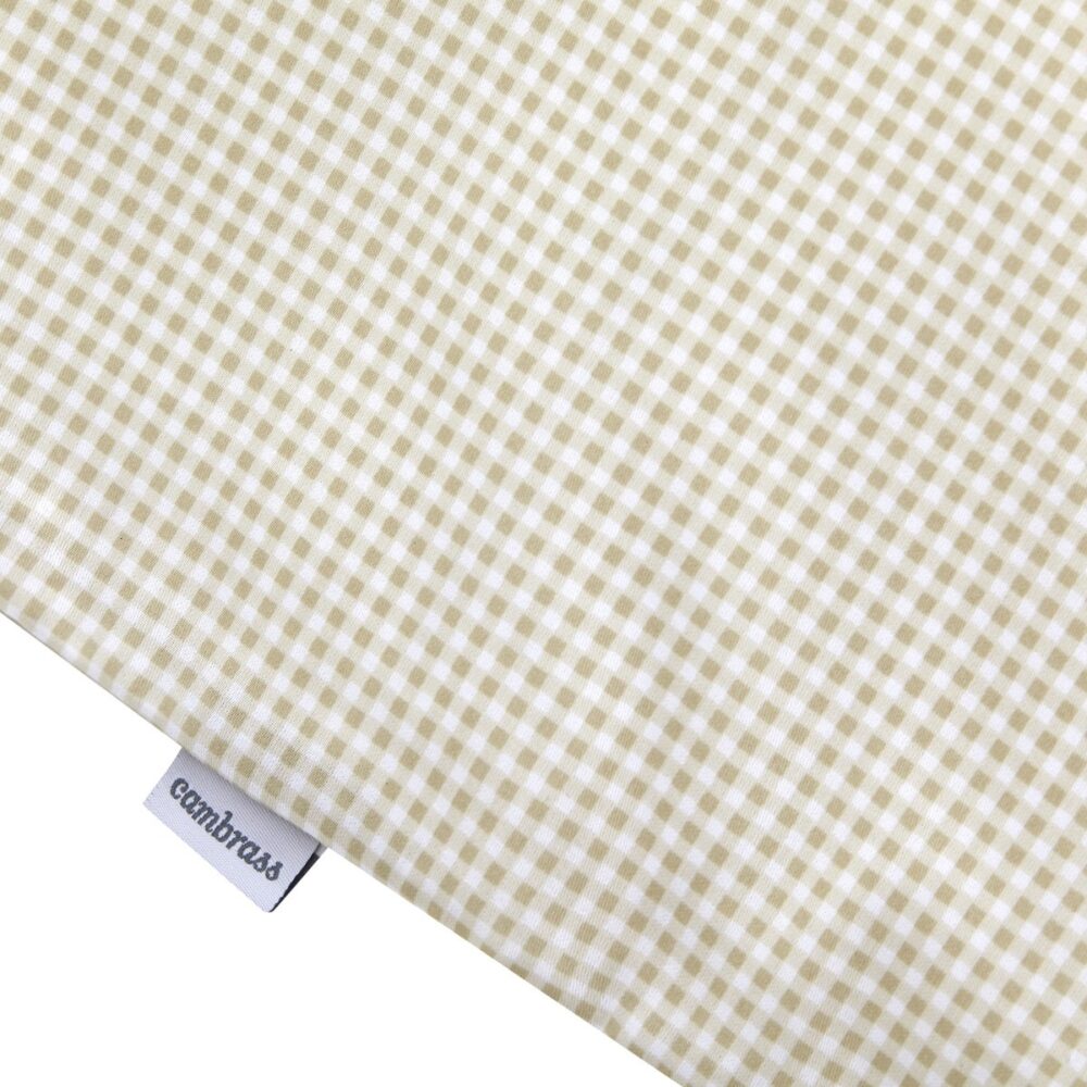 Jgo 2 Pcs.F.Nordica Cuna 70 Vichy10 Beige 110X170X3 Cm Cambrass - Imagen 4