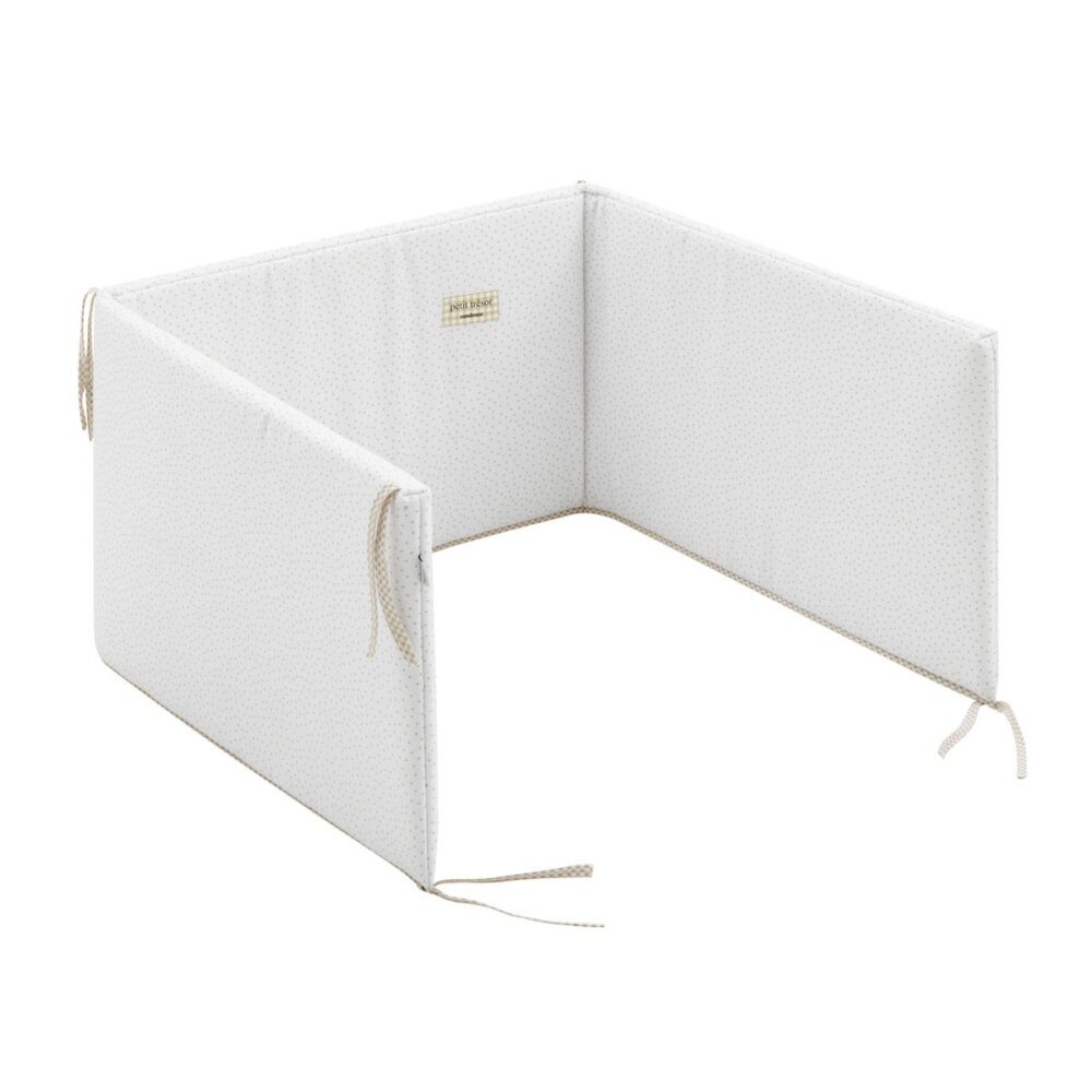 Jgo 2 Pcs.F.Nordica Cuna 70 Vichy10 Beige 110X170X3 Cm Cambrass - Imagen 6