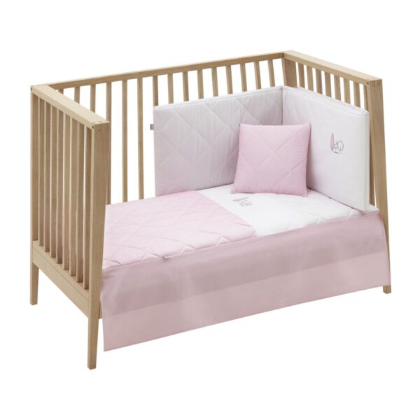 Jgo 2 Pcs.Colcha I-V. Cuna 70 Essentia Rosa 70X140X3 Cm Cambrass