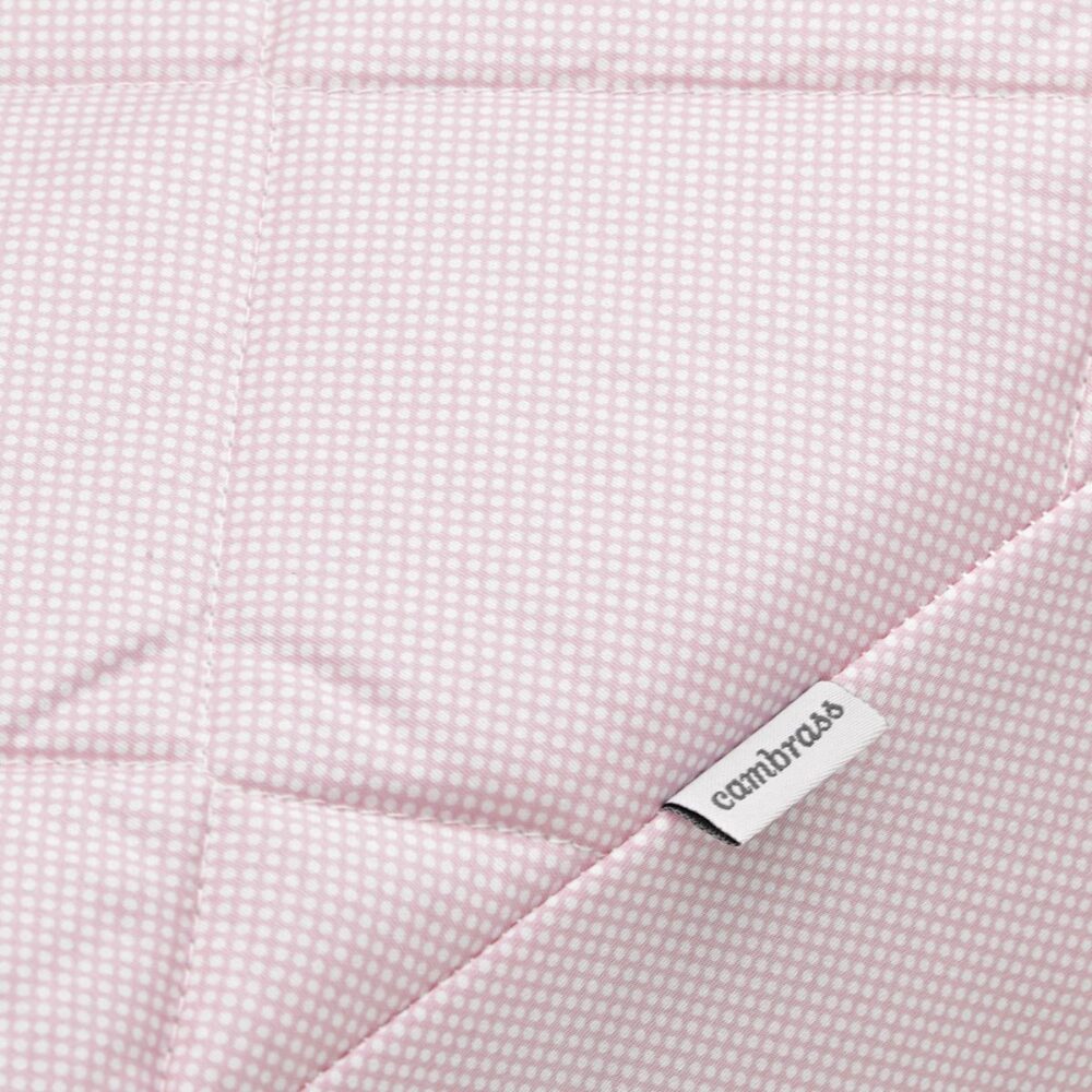Jgo 2 Pcs.Colcha I-V. Cuna 70 Essentia Rosa 70X140X3 Cm Cambrass - Imagen 5