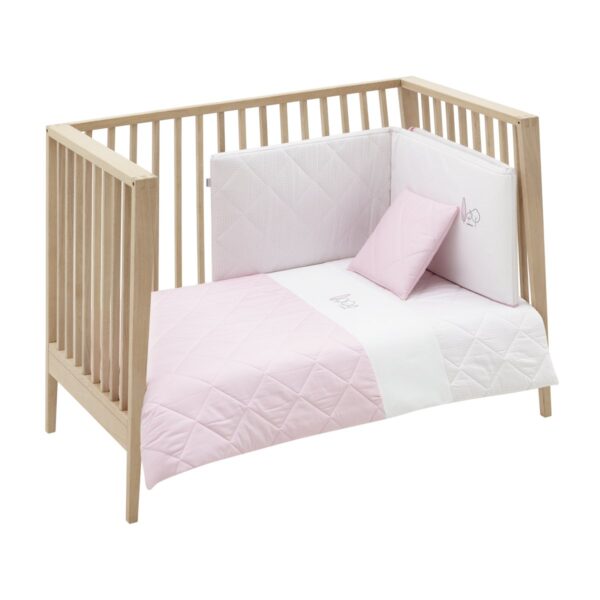 Jgo 2 Pcs.F.Nordica Cuna 70 Essentia Rosa 110X170X3 Cm Cambrass