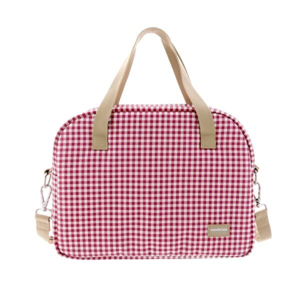 Bolso Maternal Prome Vichy Rojo 18X41X31 Cm Cambrass