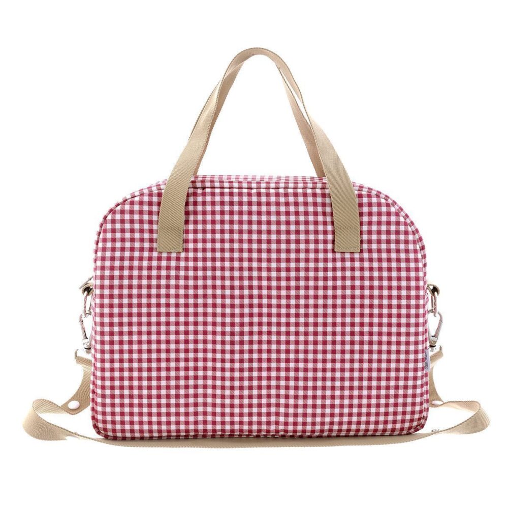 Bolso Maternal Prome Vichy Rojo 18X41X31 Cm Cambrass - Imagen 2