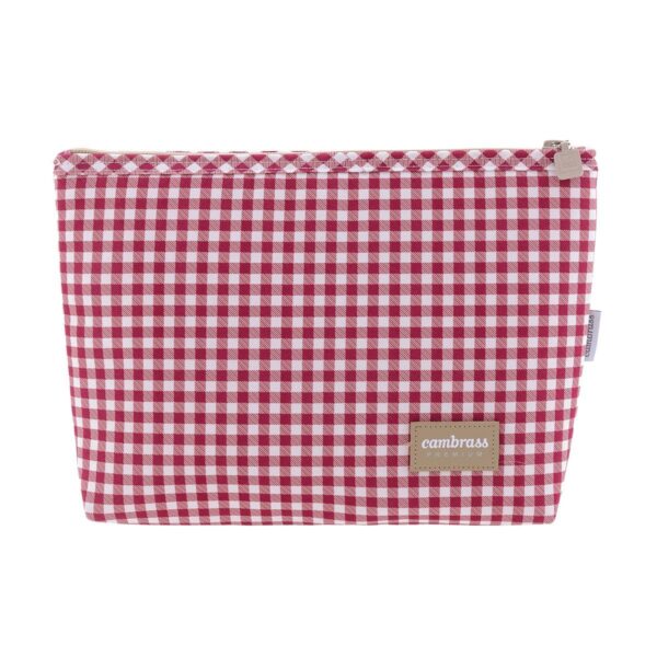 Bolsa Aseo Vichy Rojo 6X28X20 Cm Cambrass