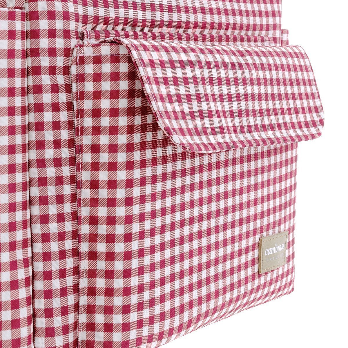 Bolso Maternal Pack Vichy Rojo 16X43X37 Cm Cambrass - Imagen 5