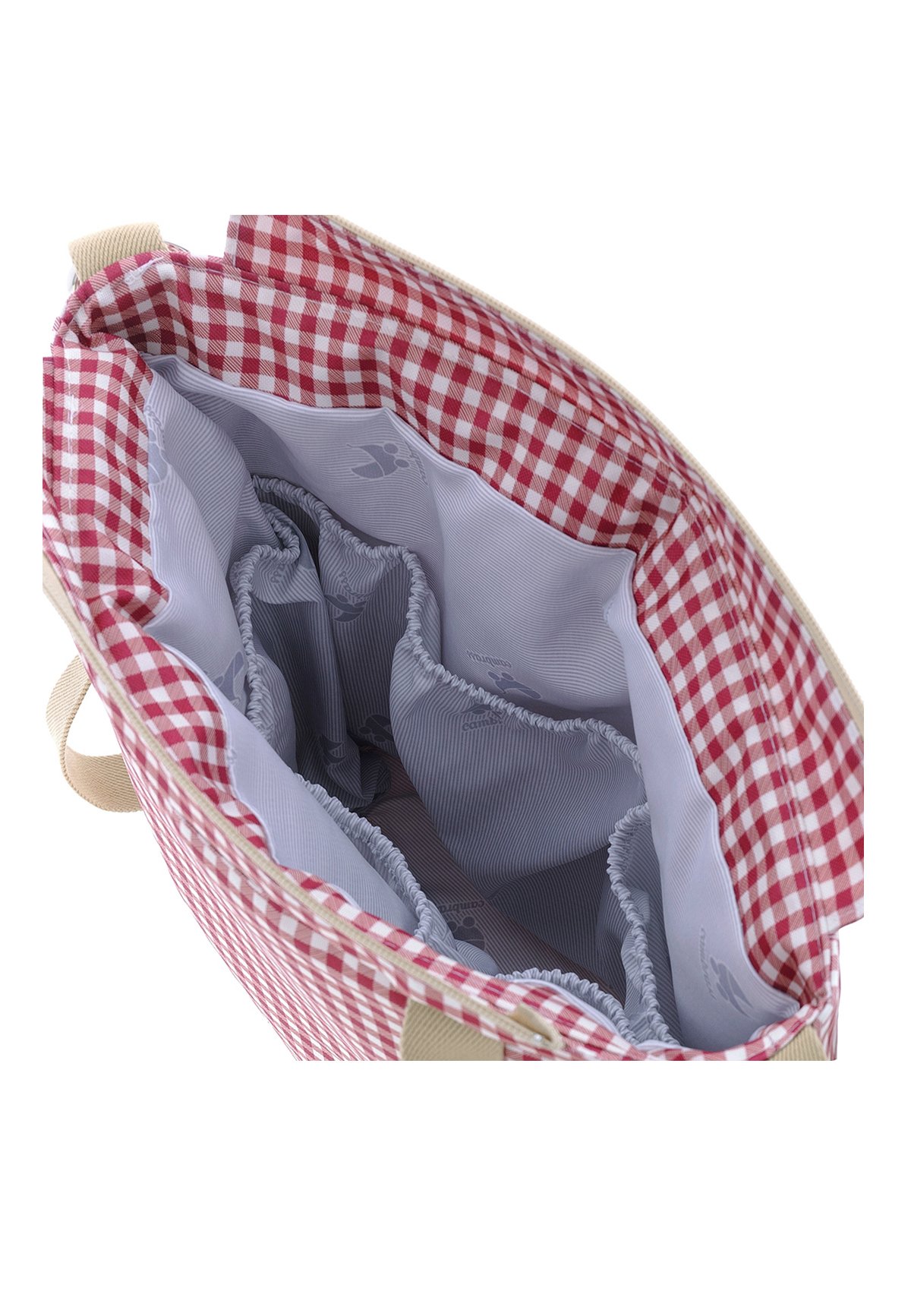 Bolso Talega Vichy Rojo 12X40X35 Cm Cambrass - Imagen 7