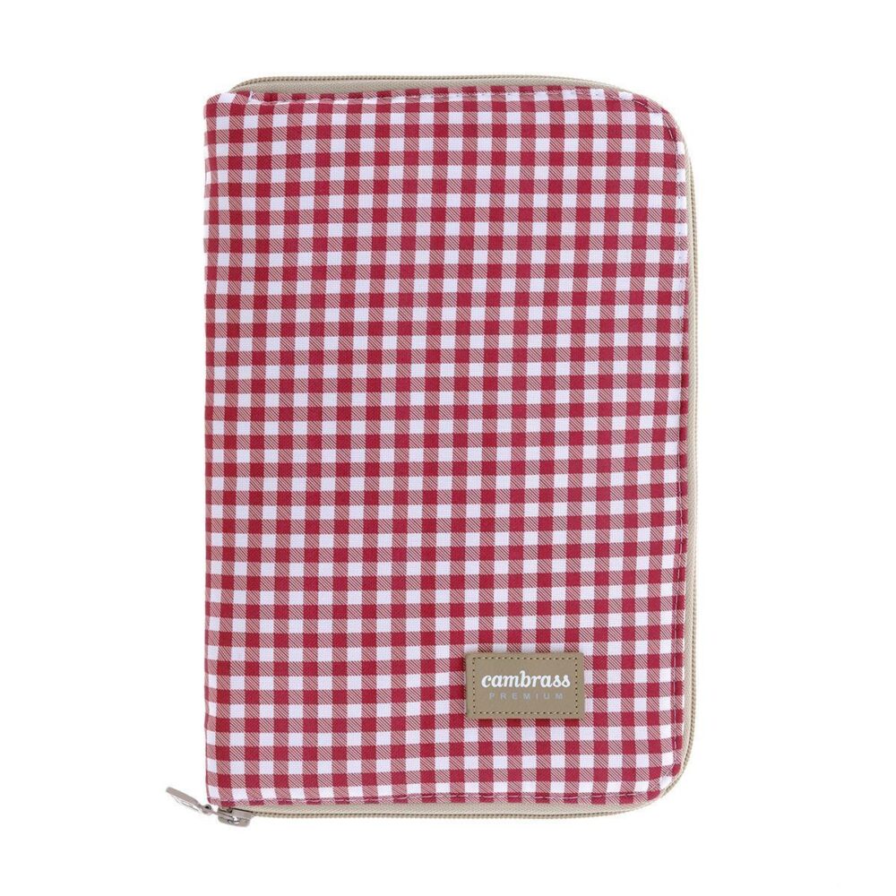 Portadocumentos Vichy Rojo 3X19X27 Cm Cambrass