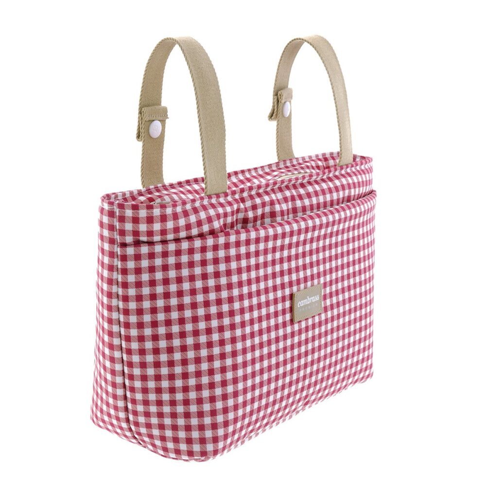 Bolso Organizador Vichy Rojo 13X38X20 Cm Cambrass - Imagen 3