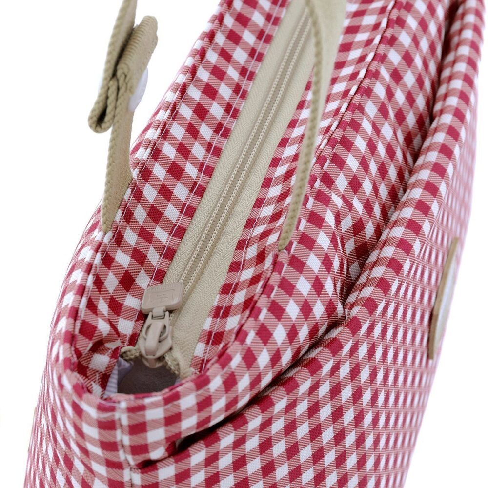 Bolso Organizador Vichy Rojo 13X38X20 Cm Cambrass - Imagen 6
