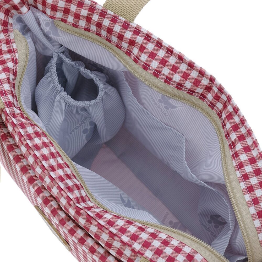 Bolso Organizador Vichy Rojo 13X38X20 Cm Cambrass - Imagen 7