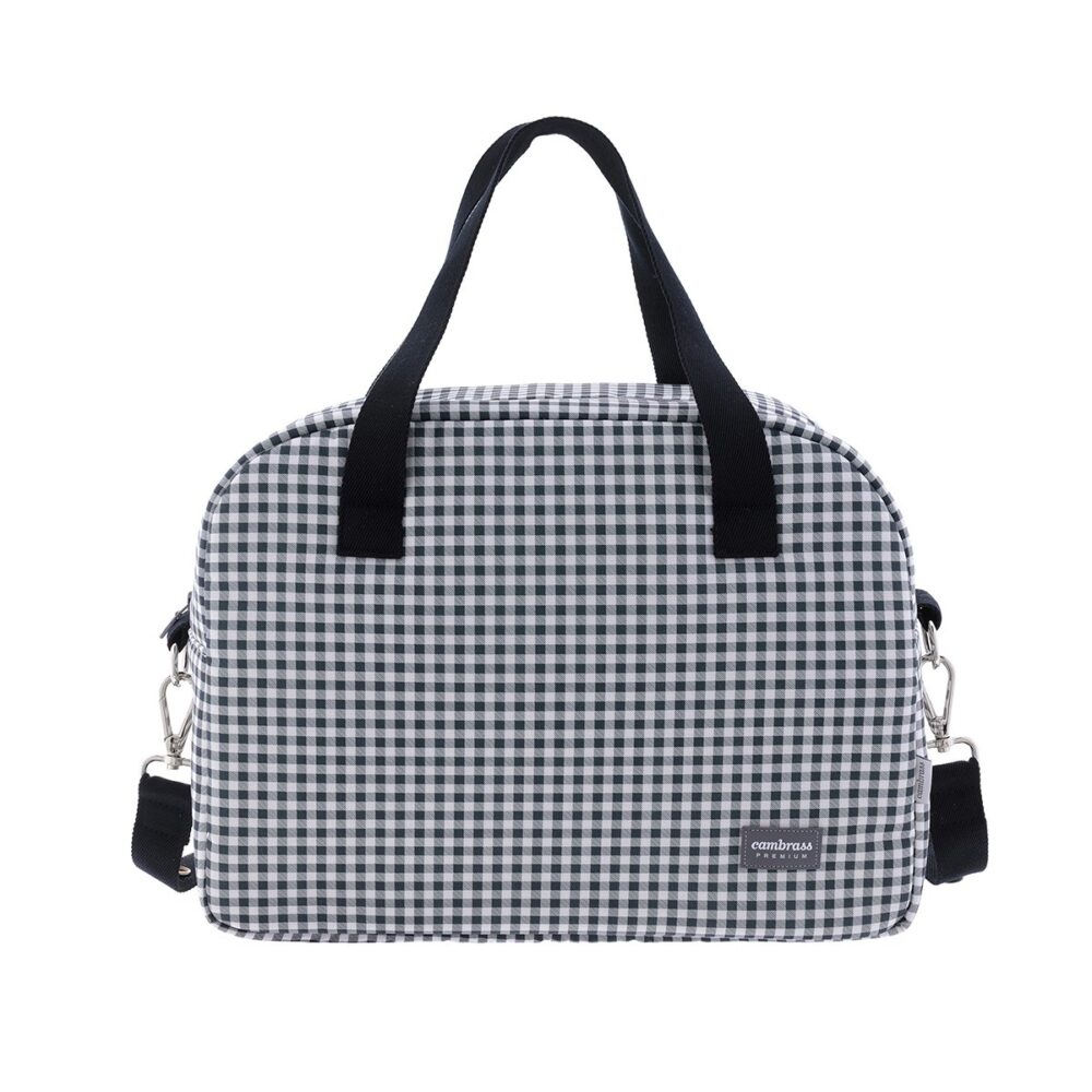 Bolso Maternal Prome Vichy Negro 18X41X31 Cm Cambrass