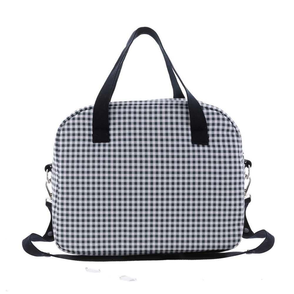 Bolso Maternal Prome Vichy Negro 18X41X31 Cm Cambrass - Imagen 2
