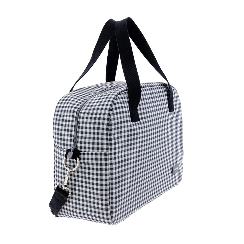 Bolso Maternal Prome Vichy Negro 18X41X31 Cm Cambrass - Imagen 3