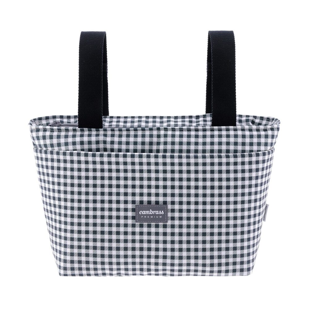 Bolso Organizador Vichy Negro 13X38X20 Cm Cambrass