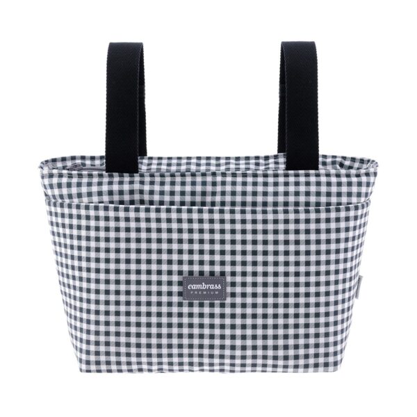 Bolso Organizador Vichy Negro 13X38X20 Cm Cambrass
