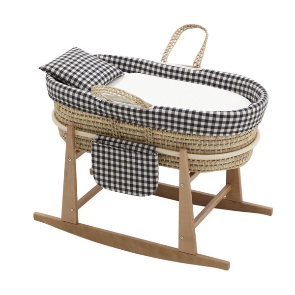Moises Bebe Mio Cuco + Patas Madison Negro/Vichy 49X80X61 Cm Cambrass